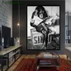 Pinturas engraçado macaco negócio pintura de lona leitura spaper poster e impressão preto branco arte imagem banheiro banheiro decor264m