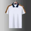 Męskie polo 2022 Letnia koszulka marka odzieży bawełniany krótki rękaw Business Casual Striped Designer Homme Camisa Oddychający odzież M-3xl
