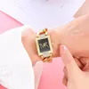 Armbandsur fashionabla temperamentstil metallband Square Quartz Women's Watch for Women armbandsur Ladies 2024