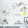 cartoon birds tree branch wall decals living room bedroom home decor pvc wall stickers diy mural art decorative posters2395