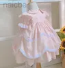 Robes de fille bébé été coton brodé vintage espagnol princesse arc mignon pâques décontracté ldd240313