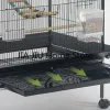 Ninhos de ferro coelho gaiolas para pássaros myna budgerigar luxo tamanho grande suporte raça gaiolas para pássaros raça dedicada vogelhuisje produtos para animais de estimação qf50nl