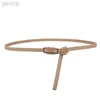 Belts Women Leather Thin Waistband Belt Sweater Jean Decoration Candy Colors Belt ldd240313