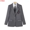 Zweiteiliges Kleid, hochwertige koreanische Damen-Blazer-Rock-Set, formelle Anzüge für Bürokleidung, Outfits, zweiteilige Jacke im College-Stil und 2024