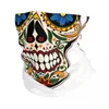 Bandanas Gothic Day Of The Dead Rose Sugar Skull Bandana Winter Neck Warmer Men Windproof Wrap Face Scarf For Ski Gaiter Headband