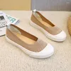 Casual Shoes 2024 Mesh Loafers Ladies Stretch Fabric Flat Ballet Light Toe Luxery Women