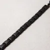 Bracelets à maillons Bracelet magnétique noir classique pour hommes géométrie à la mode Bracelet amovible bijoux quotidiens accessoires cadeaux SC143