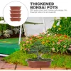 Pots de fleurs en plastique, 4 pièces, décorations pour pépinière, support d'arbre à bonsaï, plantation de jardin, Pots d'intérieur simples