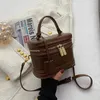 Borse da sera Borsa a tracolla di marca a forma di botte Borsa da donna alla moda Borsa a tracolla quadrata di alta qualità e portamonete Pochette carina da donna