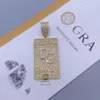 Iced Out Vvs Lab Diamonds Moissanite Hip Hop Gold Dream Chaser Pendant