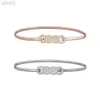 Belts Waist Belt Women Elastic Stretch Silver Gold Belt Skinny Thin Belt Waistband Elastische Riem ldd240313