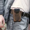 Ledergürtel Handybeutel für Telefon Taille Hülle Handy Beutel Hülle Halter Holster Männer 240401