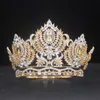 Adjustable Crystal Queen Tiaras and Crowns For Women Beauty Diadem Hair Ornaments Wedding Pageant Prom Hair Jewelry Accessories 240307