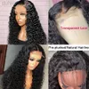 Synthetic Wigs Synthetic Wigs Kinky Curly Lace Wigs Natural Black Curly 13X4 Lace Front Wigs Highlight Brown Synthetic Wigs T Part Hair ldd240313