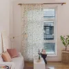 Curtains Finished curtain for living room small window kitchen curtain with tassel cotton linen semiblind curtain rideaux pour le salon