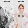 Electric Fans Portable neck fan personal pendant sports USB charging cooling head 360 degree travel SpH240313