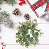 Party Decoration Eucalyptus Candle Rings Wreaths Artificial Greenery Wedding Mini Farmhouse Table