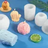 Craft Tools 3D Silicone Sticking Wool Ball Grade Wax Candles Mögel Handgjorda prydnader Aroma Gypsum Mögel Hantverk Dekorerande3050