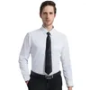 Men's Casual Shirts Spring Summer White Shirt Men Long Sleeve Slim Business Dress Professional Formal Plus Size