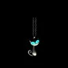 Hanger Kettingen Lichtgevende Gloeiende Lotus Kat Slang Os Olifant Hanger Ketting Glow In The Dark Boom Ketting voor Mannen Vrouwen Halloween cadeau L24313