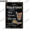 Pinturas Vintage Whisky Metal Sign Placa Adesivo de Parede Garrafa de Vinho Combinação Etiqueta de Lata Retro Artista Bar Home Decoration247i