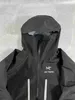 Aarcterys Vestes à capuche pour hommes Arctervx AArchaeopteryxs Alpha Series SV AR Outdoor Hard Shell imperméable coupe-vent arroseur 57HG