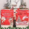 Bedding Sets Dining Table Chair Cover Durable Unique Design Easy To Install Wear And Dirt Resistance Festive Atmosphere Christmas Decoration