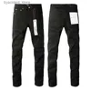 Jeans pour hommes Jeans violets jeans hommes jeans de créateur jeans skinny pour hommes jeans de luxe designer pantalon en détresse déchiré motard noir bleu jean slim fit moto L240313