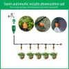 Kits Fog Nozzles Irrigation Kit 5M20M Garden Automatic Spray Misting Plant Watering System with 4/7 PE Hose and Connector