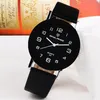 HBP Casual Watch Arabic Numeral Dial Electronic Movement Mens Watches Quartz Wristwatch Leather Strap Business Wristwatches