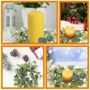 Party Decoration Eucalyptus Candle Rings Wreaths Artificial Greenery Wedding Mini Farmhouse Table