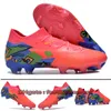 2024 New Future 7 Ultimate FG/Ag Soccer Shoes Boots Cleats for Herr Kid Mid-Cut Football De Crampons Scarpe Da Calcio Fussballschuhe Botas Futbol Chaussures With Bag 01