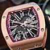 Timeless Wrist Watch Elegant Wristwatches RM Watch Rm023 Women's Rm023 Carbon Fiber Copper Nickel Zinc Alloy Sports Machinery Hollow