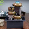 Prezenty Desktop Fountain Portable Tabletop Waterfall Zestaw Wodospadu Zen Meditation Zen Lucky Fengshui Dekoracje domu T21844