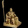 Brązowe drzewo otwarcia wiosny i jesienne okres gong gong copper Statue Wu cai shen guan erye