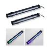 Accessoires AC110V220V multicolore sous-marine LED pour Aquarium bulle lumière Air pierres Aquarium rideau d'air bulle lampe à LED Aquariu