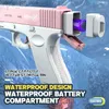 Sand Play Water Fun Gun Toys Automatic Electric water gun for Kids Blaster Water Squirt Guns Rechargeable Soaker blaster Pool Outdoor Summer Water Game