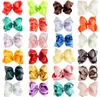 5 -calowy podwójny układ włosów z klipsem dla dziewczynki ręcznie robione butique Grosgrain Ribbon Bows for Girl5737322