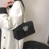 Niche-ontwerp kettingtas Westerse stijl kleine vierkante tas Instagram Populaire hoogwaardige crossbodytas onder de arm 240315