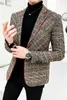 Mäns kostymer Slim Montering Jacket Lyxig butiksdräkt av hög kvalitet Casual Social High-end Selling Blazer Men
