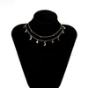 Pendant Necklaces Star Moon Pendant Clavicle Necklace Double Layers Beads Minimalist Women Fashion Collares Summer Everyday Jewelry Bijoux L24313