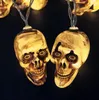 New skull head Halloween lighting skull skeleton decorative string lights Ghost Festival LED small lights3488310