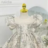 Mädchen Kleider Luxus Stickerei Blume Baby Kleid Für Kinder Elegante Abendkleidung Spanisch Zeremonie Abschlussball 1-5 Jahre ldd240313