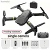 Drones E58 Afstandsbediening HD Dual Camera Drone Allround LED-verlichting Gebaar Foto's maken Headless-modus 360 Tumbling 24313