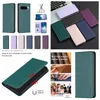 Étuis portefeuille en cuir PU pour One Plus 12 Pro Xiaomi 14 Pro 13T Redmi 13C K70 K70E Note 13 Google Pixel 9 9Pro Fermeture magnétique Suck Business ID Card Holder Flip Cover Pouch