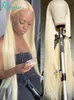 13x4 13x6 360 613 Медовая блондинка Цветная кружева передние парики для волос для женщин прозрачные бразильские прямой фронтал 240229