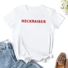 Women's Polos Heckraiser - Hellraiser Parodia koszulka T -shirt Śliczne koszulki koszule graficzne białe sukienka dla kobiet Sexy