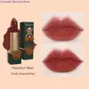 Flower Knows Love Bear Matte Longlasting Waterproof Lip Stick Women Beauty Cosmetic Makeup Easy to Wear 240229