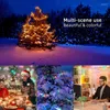 Stringhe Smart TUYA WIFI USB LED String Light WS2812B RGBIC Luci di Natale Navidad Xmas Decor Fata Lampada ghirlanda esterna