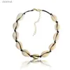 Colares de pingente Bohemian Natural Shell Colar para Mulheres Cowrie Charme Conch Seashell Collar Gargantilha Praia Boho Verão Colares Jóias CollaresL242313